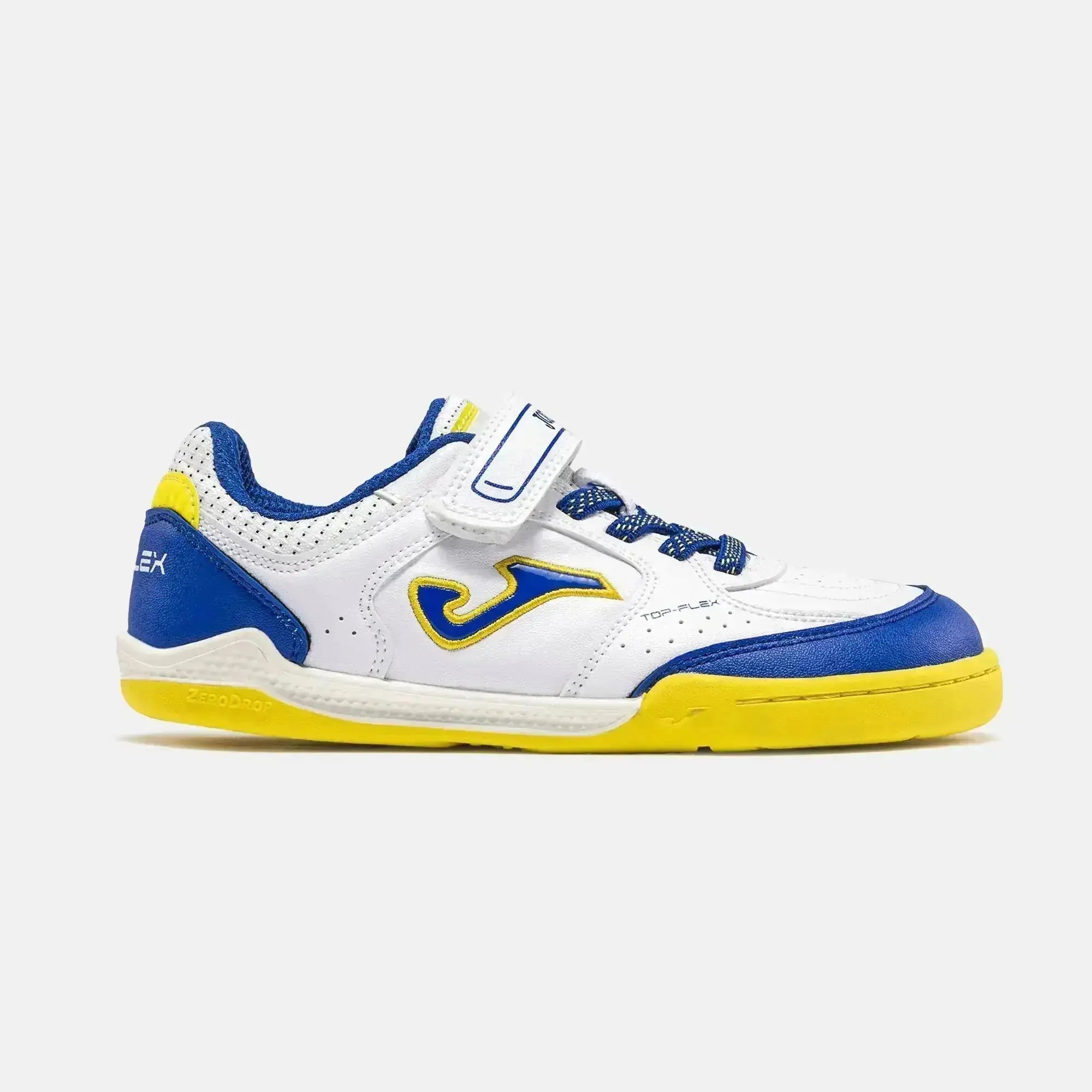 JOMA - Top Flex Kids Barefoot 2602 Blanco Indoor - Deportivas barefoot para fútbol sala