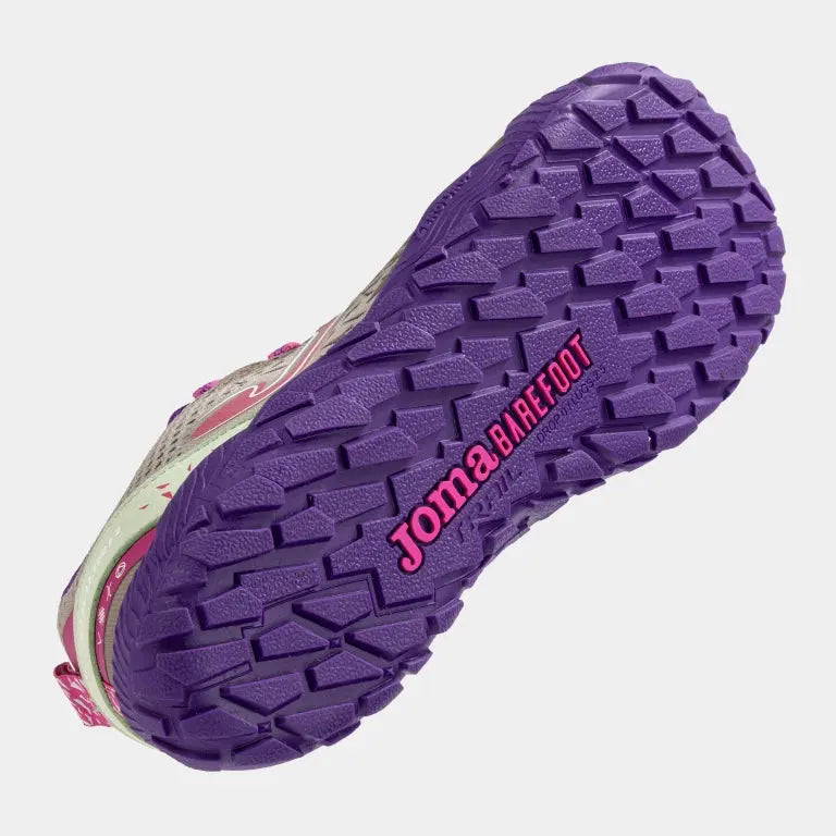 JOMA - Tundra Junior 2624 Gris Violet - Chaussures barefoot pour enfants/adolescents pour le plein air et le trail