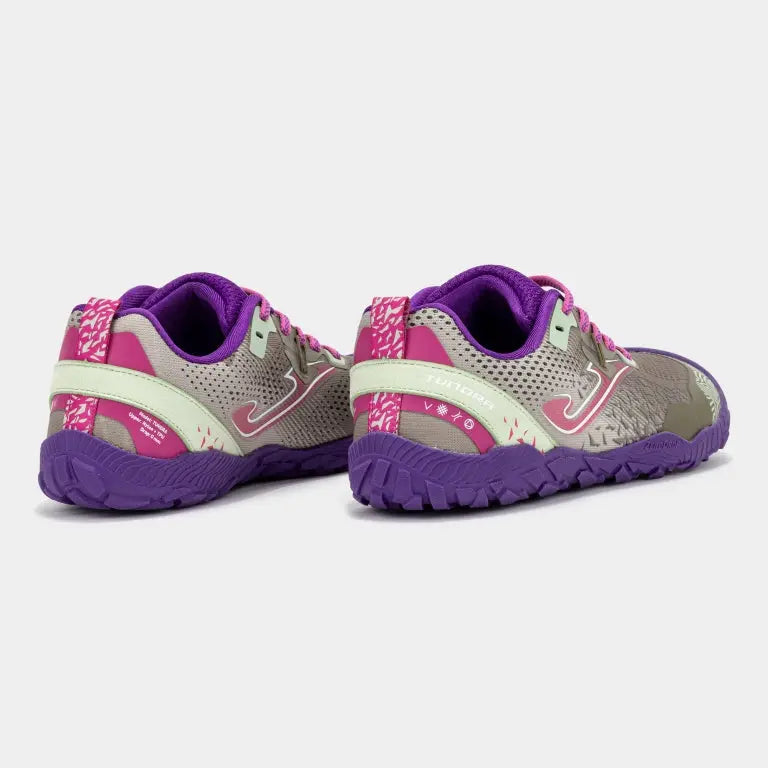 JOMA - Tundra Junior 2624 Gris Violet - Chaussures barefoot pour enfants/adolescents pour le plein air et le trail