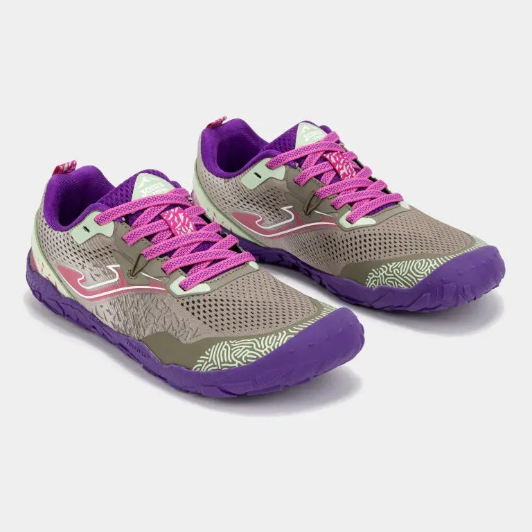 JOMA - Tundra Junior 2624 Gris Violet - Chaussures barefoot pour enfants/adolescents pour le plein air et le trail