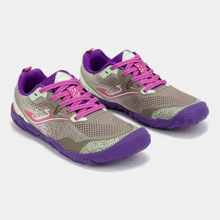 JOMA - Tundra Junior 2624 Gris Morado - Zapatillas barefoot infantiles / juveniles para aire libre y trail