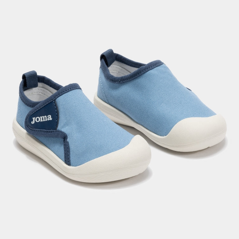 Joma - Nen Jr Azul - Lonetas respetuosas primeros pasos-Joma-Cacles Barefoot-Tienda de calzado barefoot respetuoso minimalista