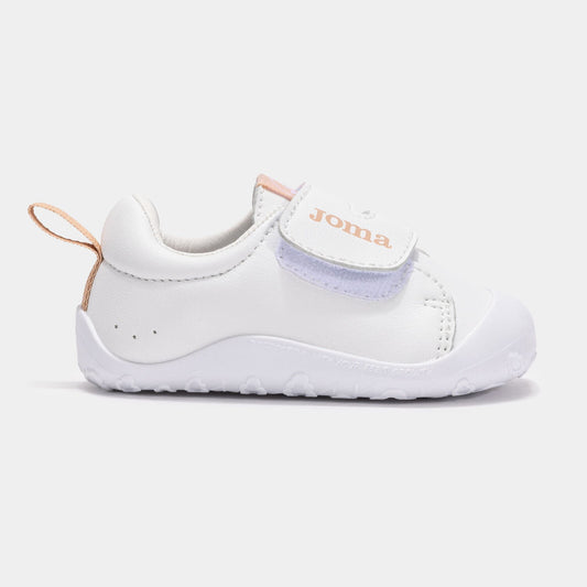 Joma - Teddy Baby Blanco & Rosa - Deportivas respetuosas Primeros Pasos - Cacles Barefoot