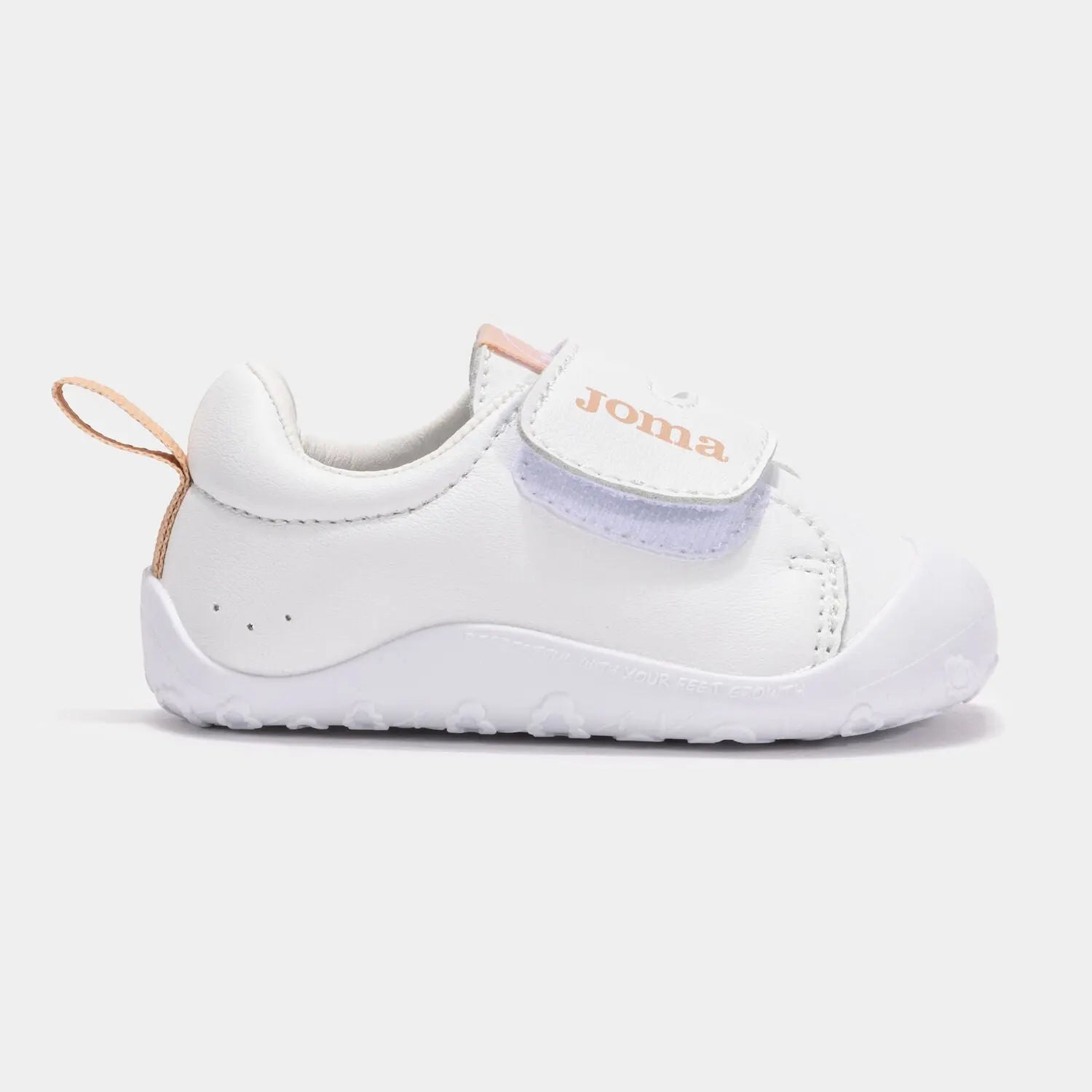 Joma - Teddy Baby Blanco & Rosa - Zapatillas respetuosas de primeros pasos