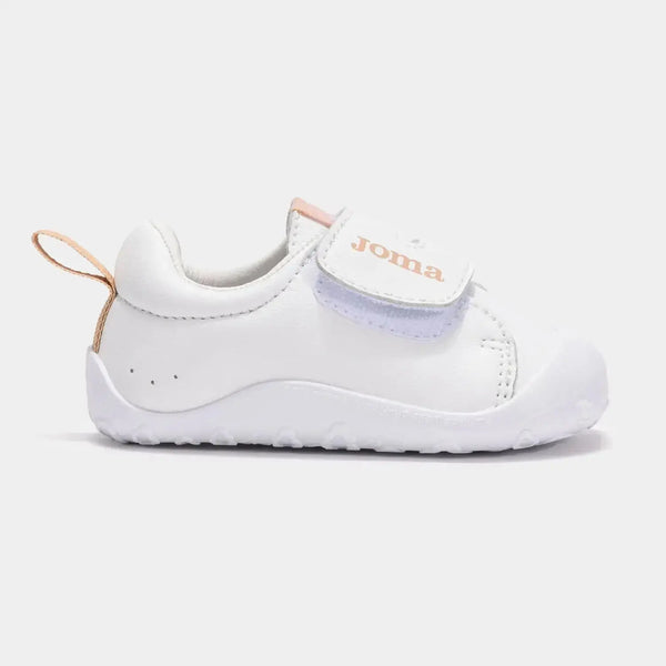 Joma - Teddy Baby Blanco & Rosa - Zapatillas respetuosas de primeros pasos