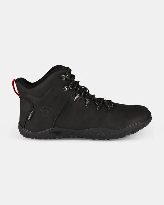 Kilpi Bare High WP-U Black - Botas Barefoot para Senderismo Impermeables