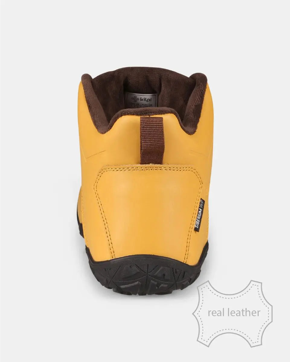 Kilpi - Bare Leather High-U Beige - Botas Barefoot para Hiking y Montaña