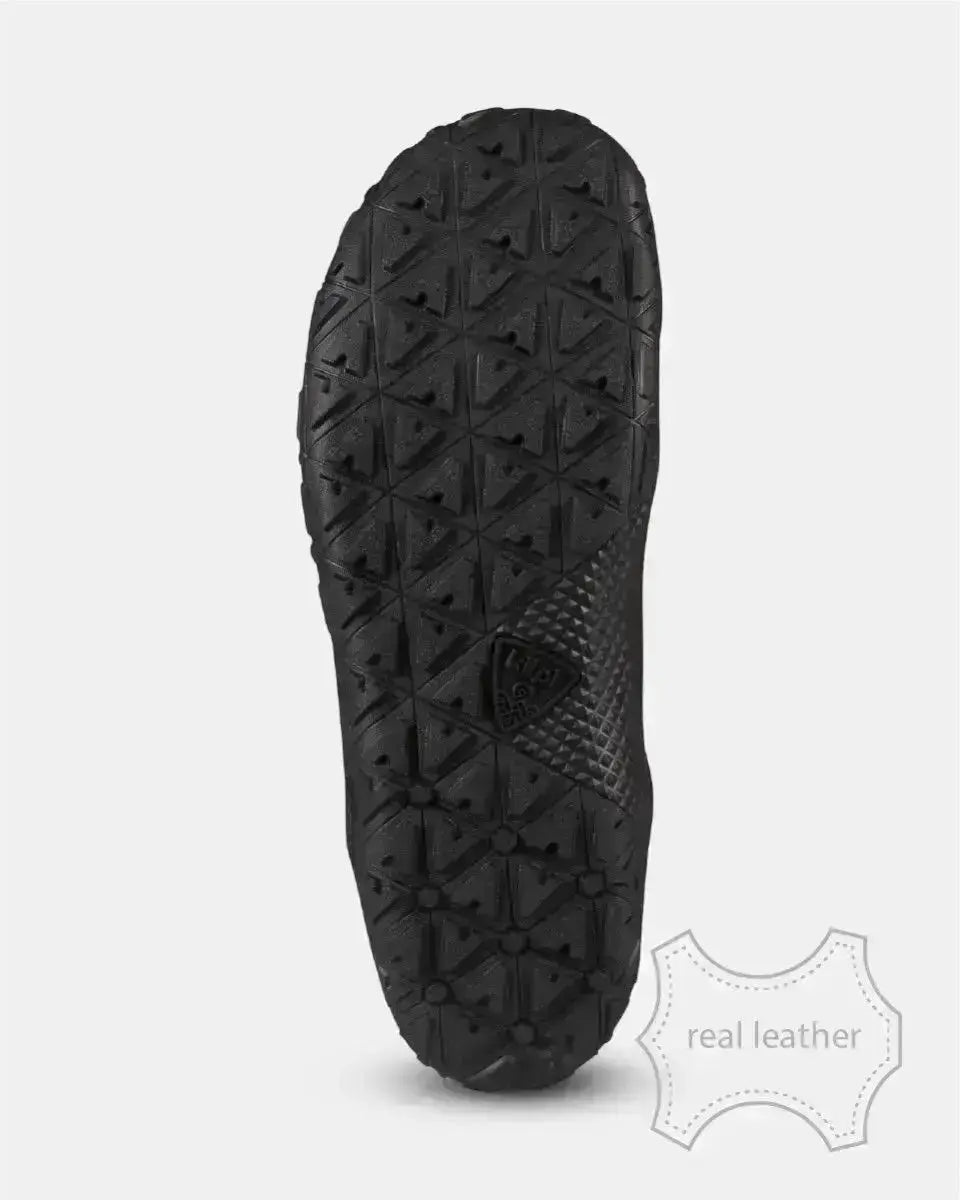 Kilpi Bare Leather High-U Noir - Bottes barefoot imperméables pour la randonnée