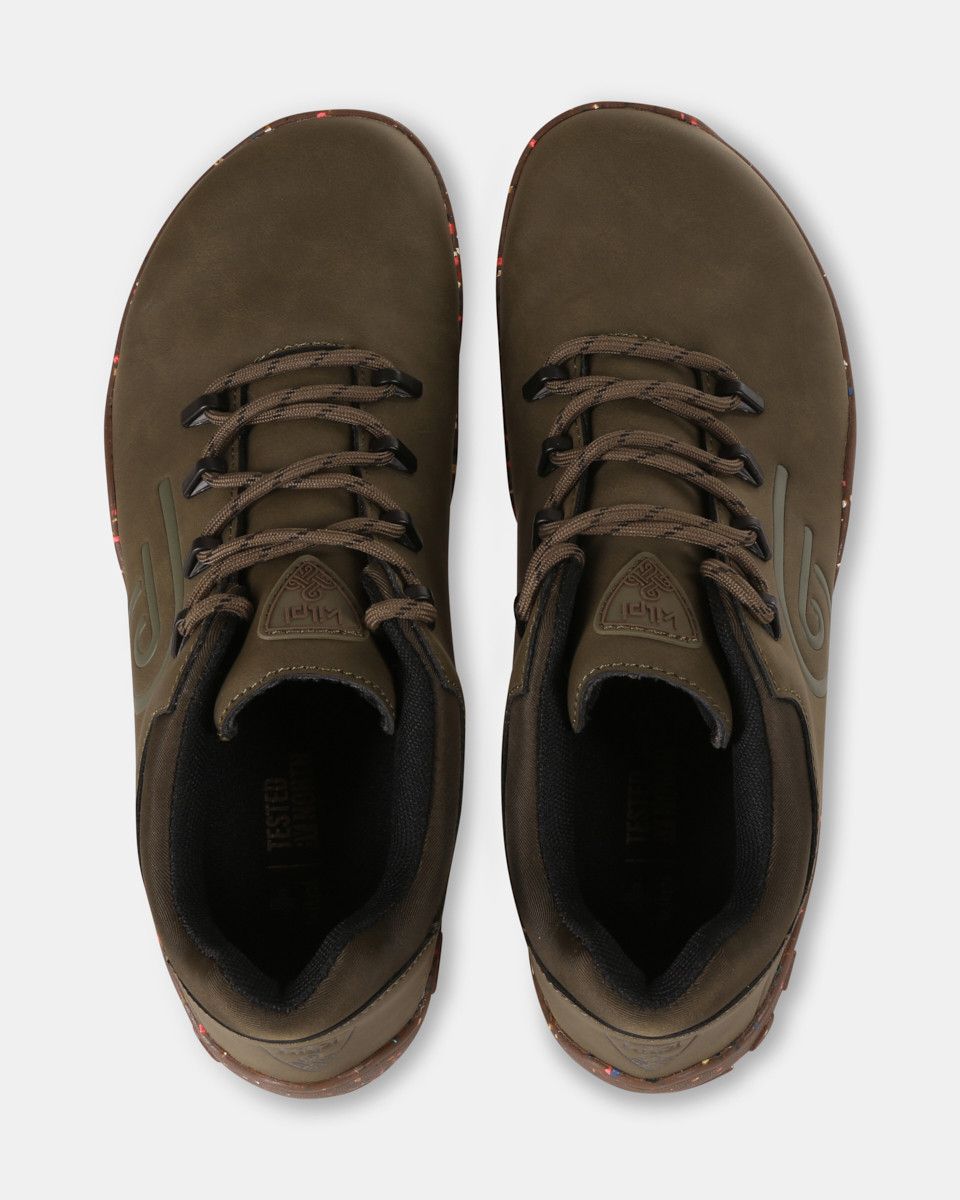 Kilpi - Barelo Low-U Green - Zapatillas Barefoot para Senderismo