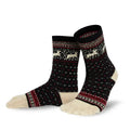 Knitido - Hossa schwarz / beige - Calcetines Barefoot de dedos de Media Caña Nórdicos para Adultos