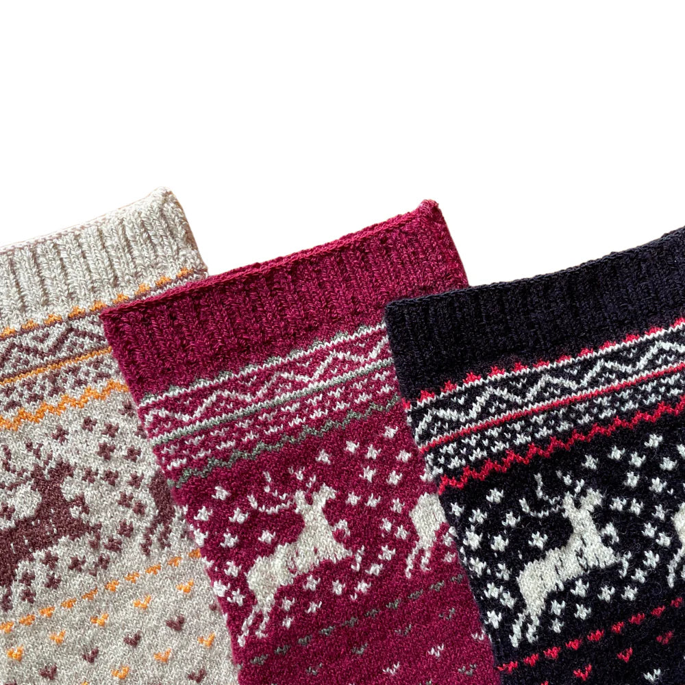 Knitido - Hossa weinrot - Calcetines Nórdicos Barefoot Media Caña-Knitido-Cacles Barefoot-Tienda de calzado barefoot respetuoso minimalista