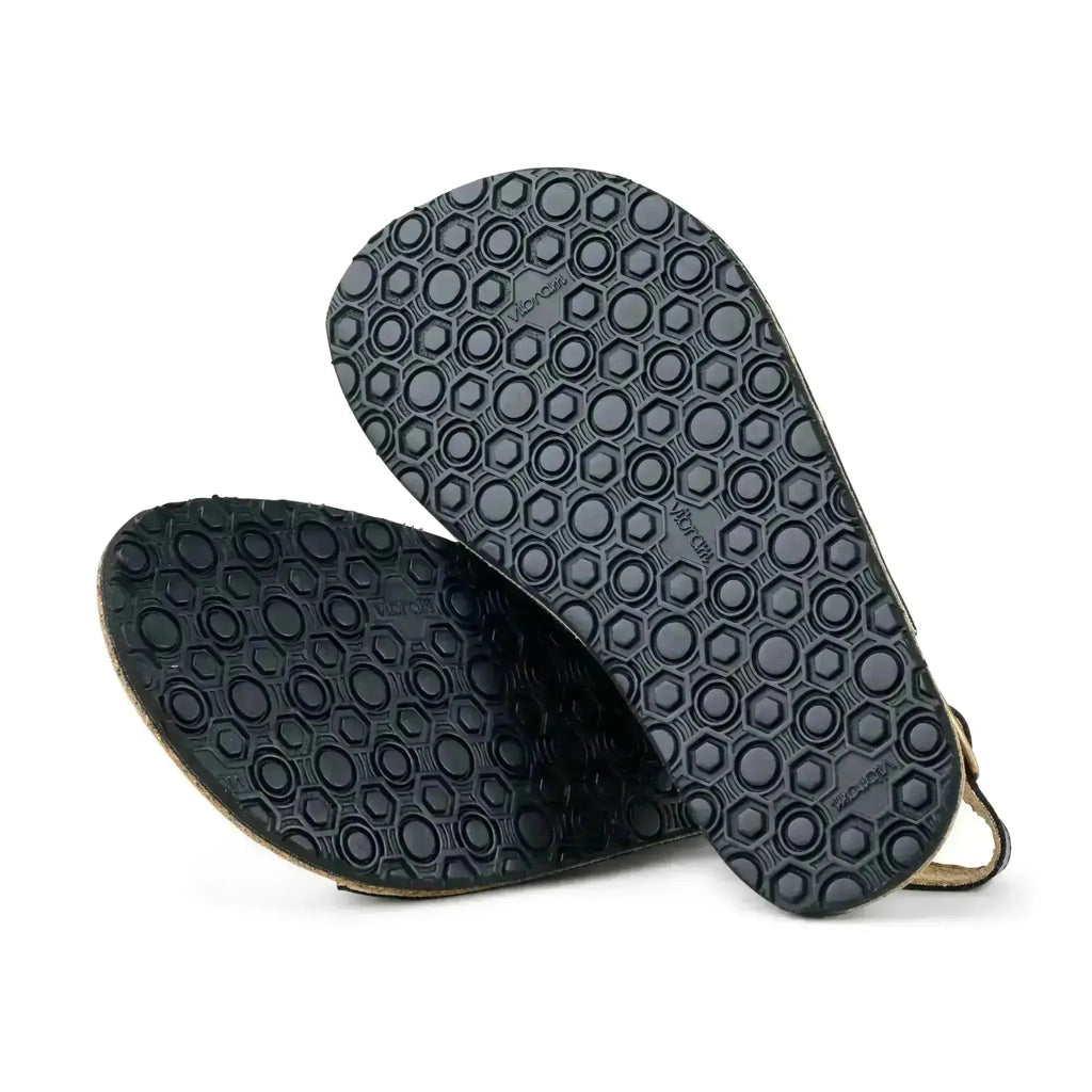 Koel - Ada Black - sandalias barefoot triple hebilla negras para mujer