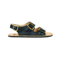 Koel - Ada Black - sandalias barefoot triple hebilla negras para mujer