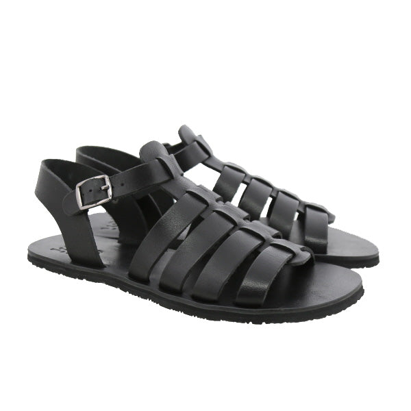 Koel - Athena Napa Black - Sandalias romanas barefoot-Koel-Cacles Barefoot-Tienda de calzado barefoot respetuoso minimalista
