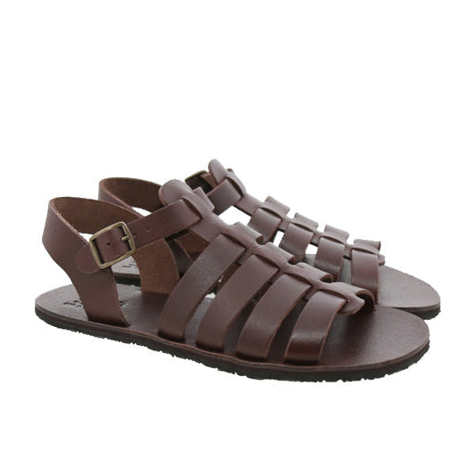 Koel - Athena Napa Chocolate - Sandalias romanas barefoot-Koel-Cacles Barefoot-Tienda de calzado barefoot respetuoso minimalista