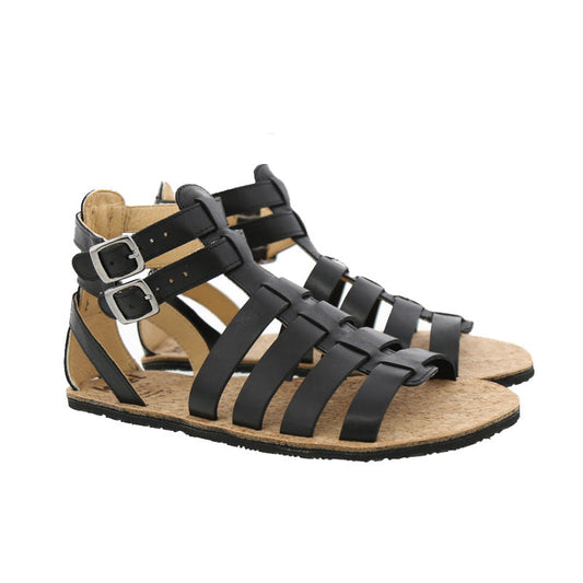 Koel - Aurelia Napa - Sandalias romanas barefoot - negro-Koel-Cacles Barefoot-Tienda de calzado barefoot respetuoso minimalista