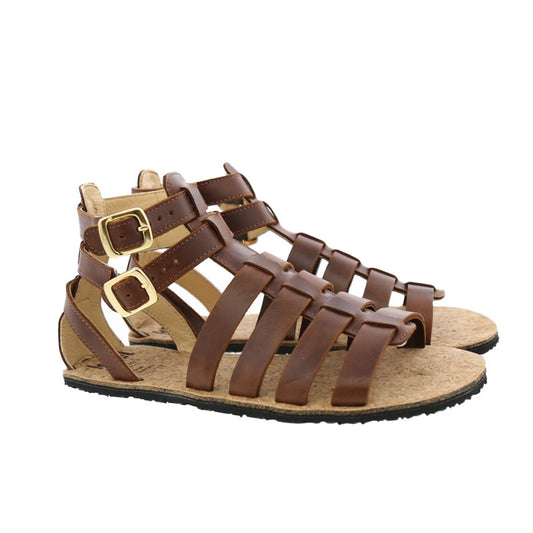 Koel - Aurelia Napa - sandalias romanas barefoot - marrón-Koel-Cacles Barefoot-Tienda de calzado barefoot respetuoso minimalista
