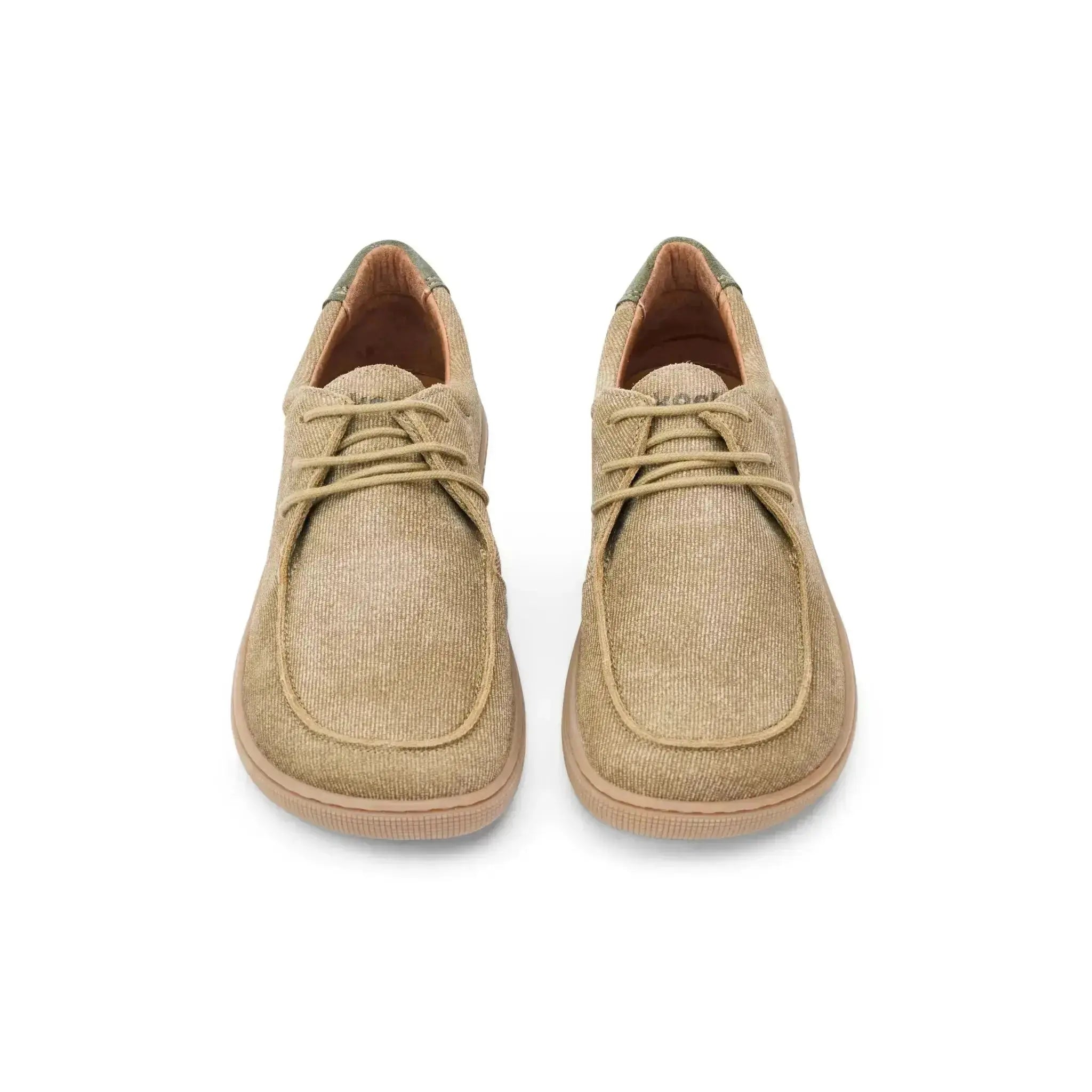 Koel - Fago Leather Taupe - Naúticos barefoot "Wallabee"