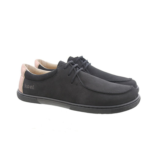 Koel - Fago Nubuk Black - Náuticos "Wallabee" barefoot
