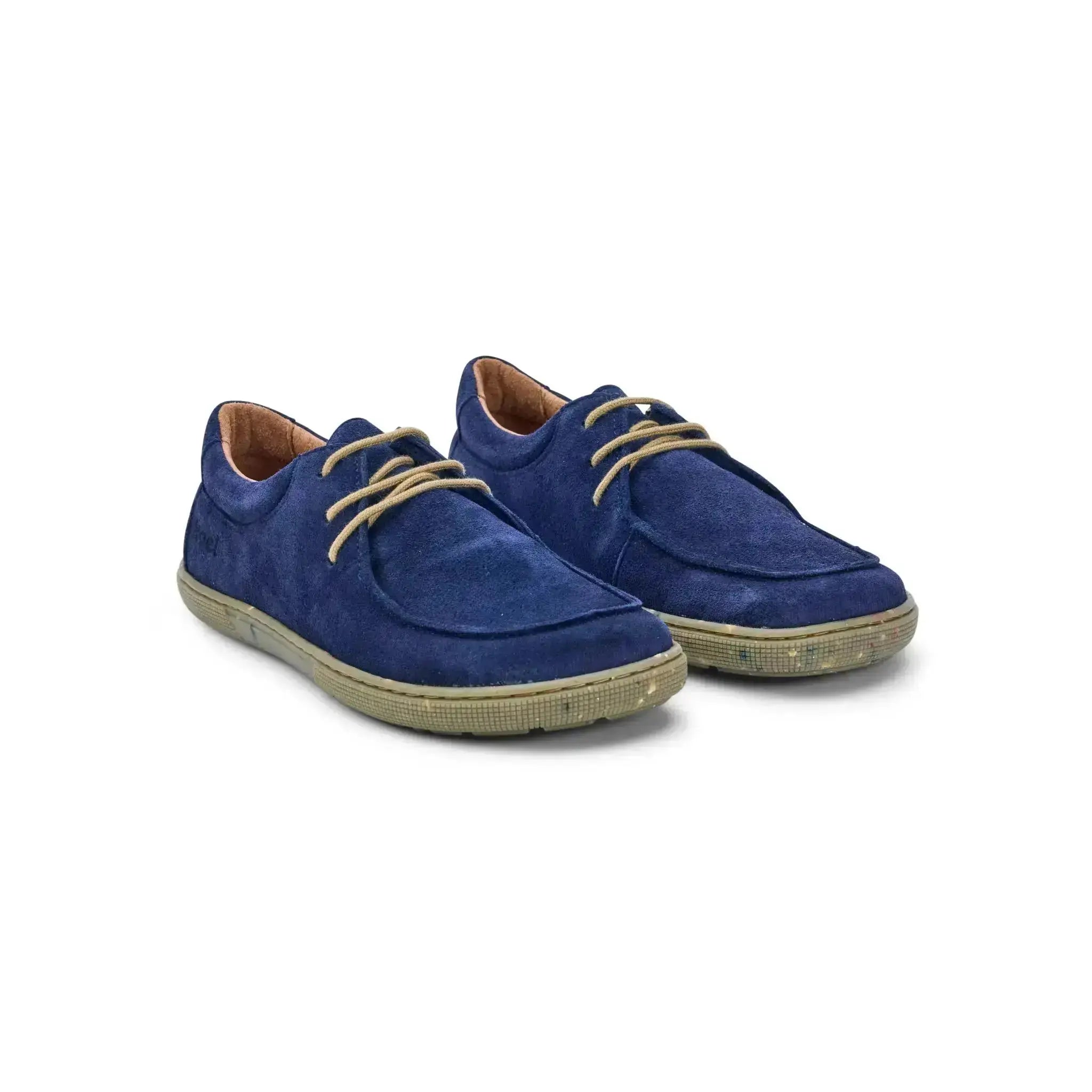 Koel - Fago Suede Navy - Náuticos barefoot "Wallabee"