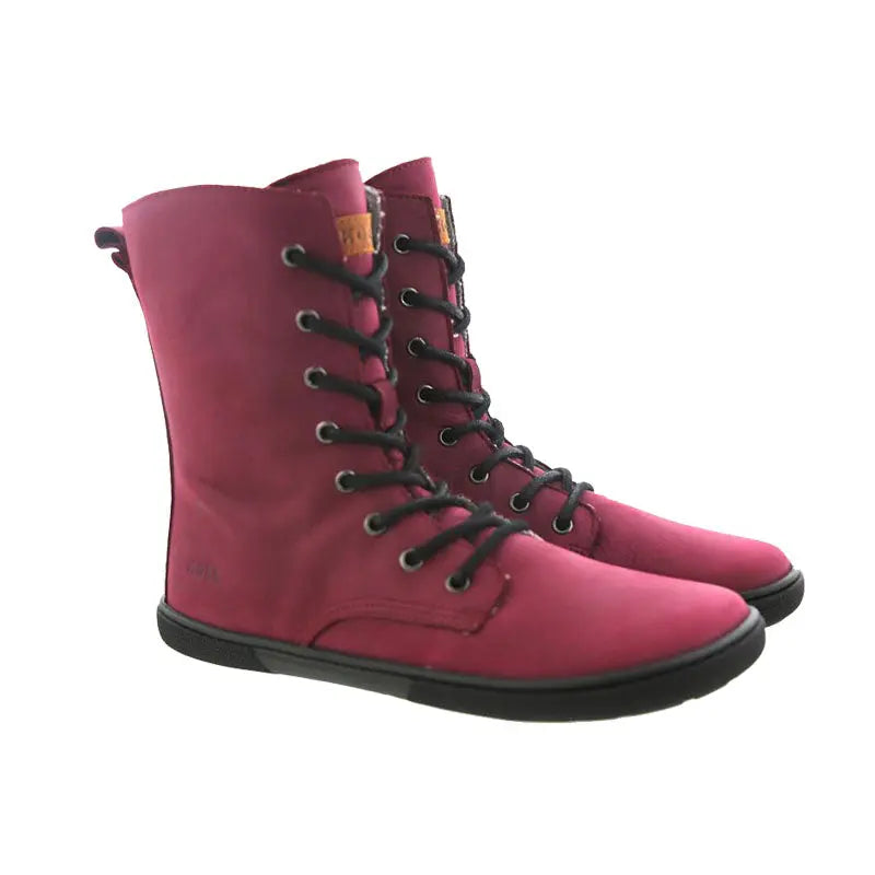 Koel - Faro Lambswool Bordo - Bottes barefoot chaudes