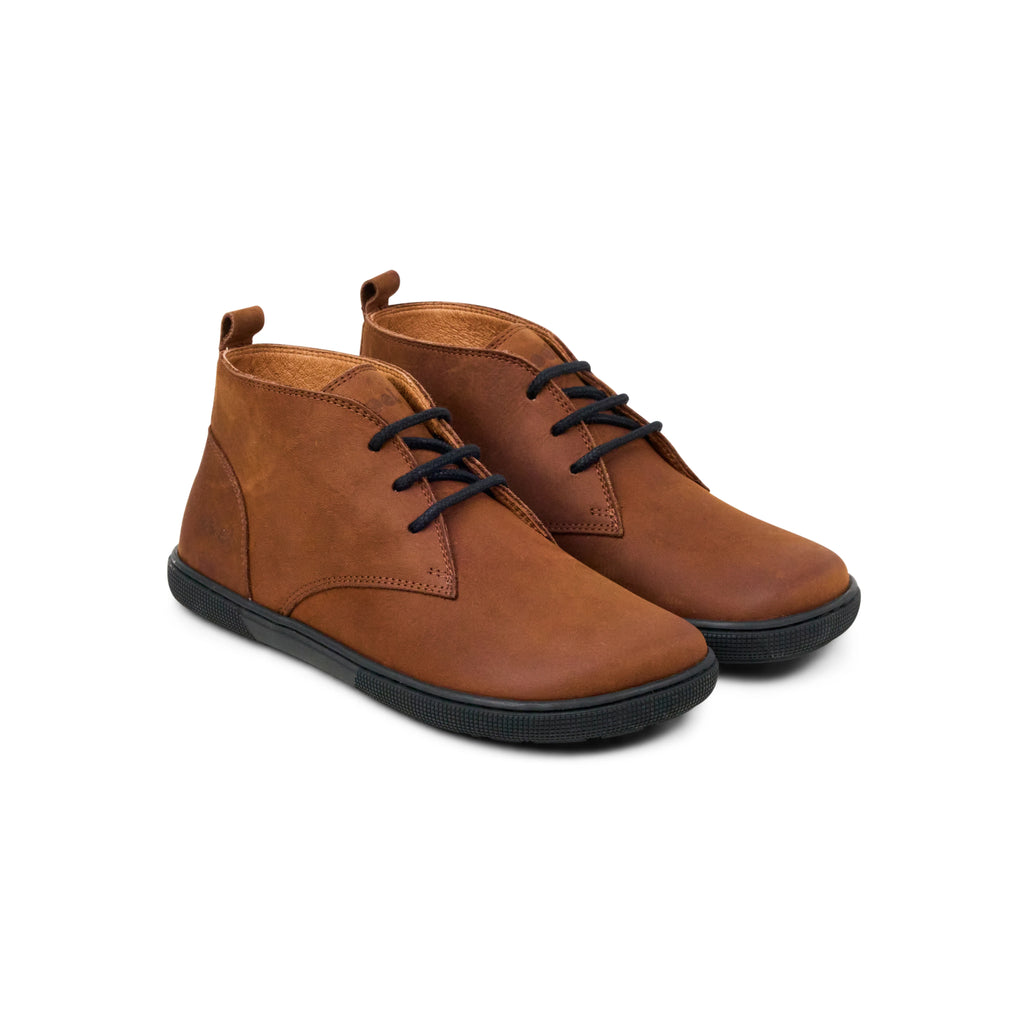 Koel Fea Hydro Chocolate - Botines barefoot de cuero hdrófugo unisex marrones  Cacles Barefoot