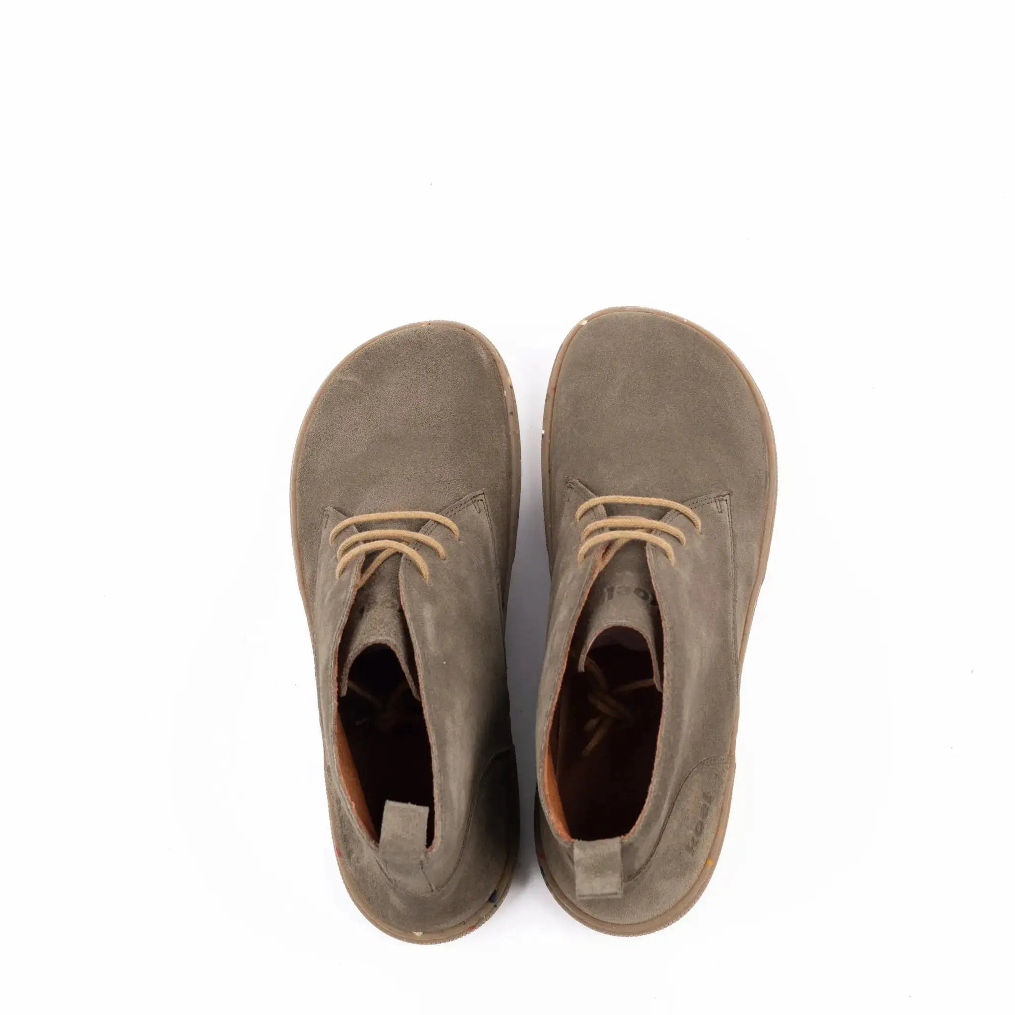 Koel - Fea Suede Eco Olive - Botines barefoot bajos de ante