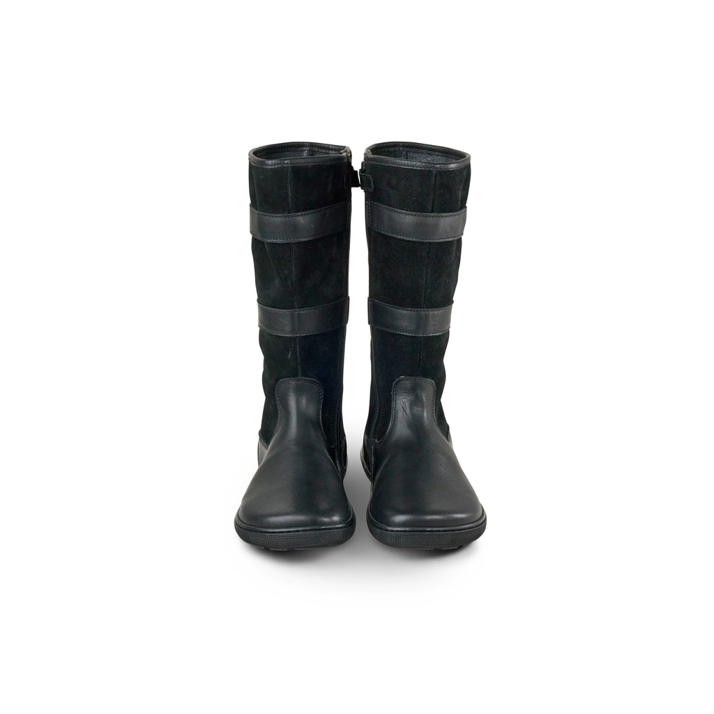 Koel - Felicia Hydro Black - Botas barefoot unisex negras  Cacles Barefoot