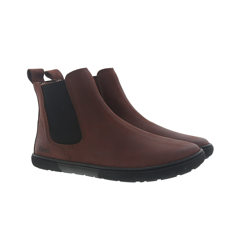 Koel - Filas Merino Chocolate - Botines chelsea barefoot-Koel-Cacles Barefoot-Tienda de calzado barefoot respetuoso minimalista