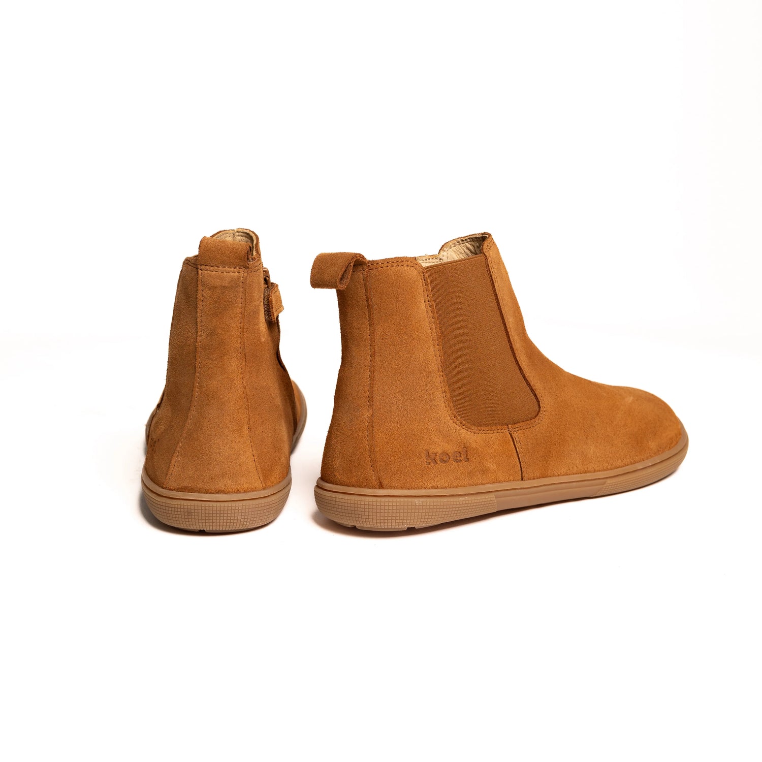 Koel - Filas Suede Cognac - Botines chelsea barefoot-Koel-Cacles Barefoot-Tienda de calzado barefoot respetuoso minimalista