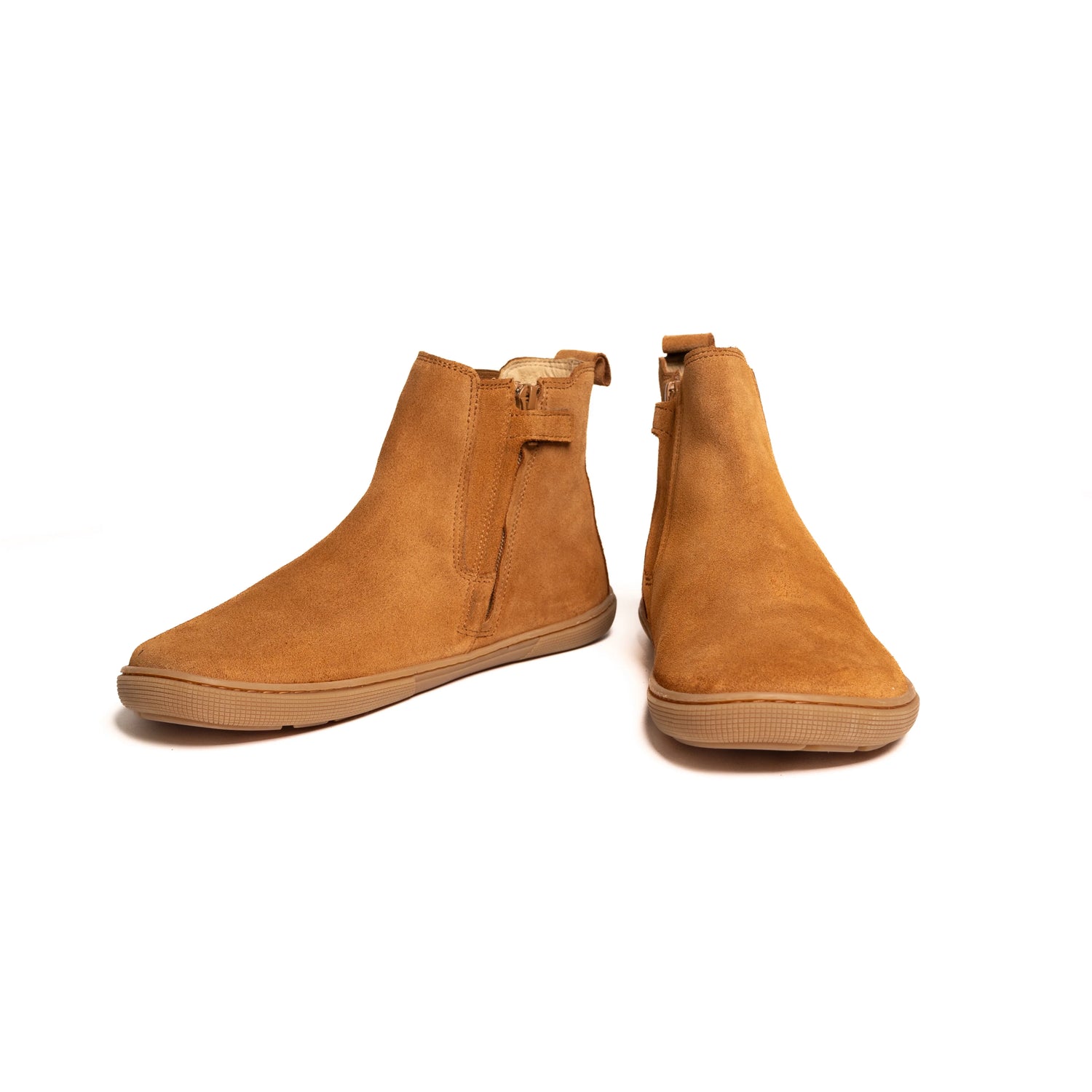 Koel - Filas Suede Cognac - Botines chelsea barefoot-Koel-Cacles Barefoot-Tienda de calzado barefoot respetuoso minimalista