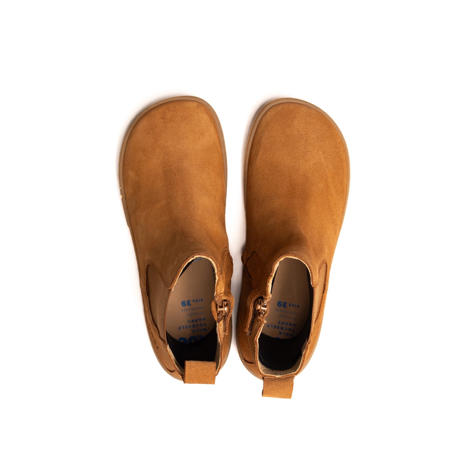 Koel - Filas Suede Cognac - Botines chelsea barefoot-Koel-Cacles Barefoot-Tienda de calzado barefoot respetuoso minimalista