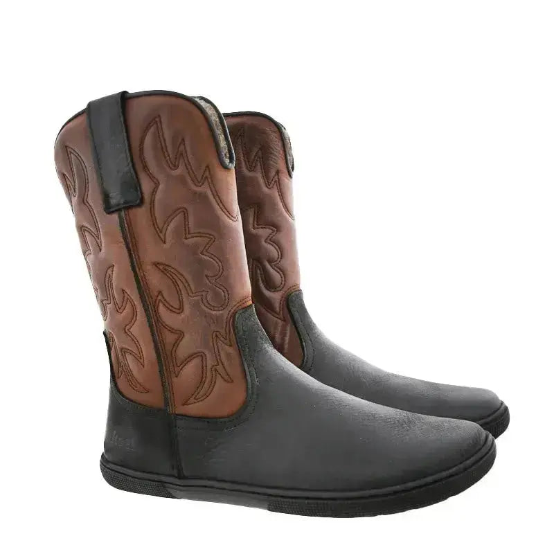 Koel - Fiona Felt - Botas vaqueras barefoot marrones para mujer