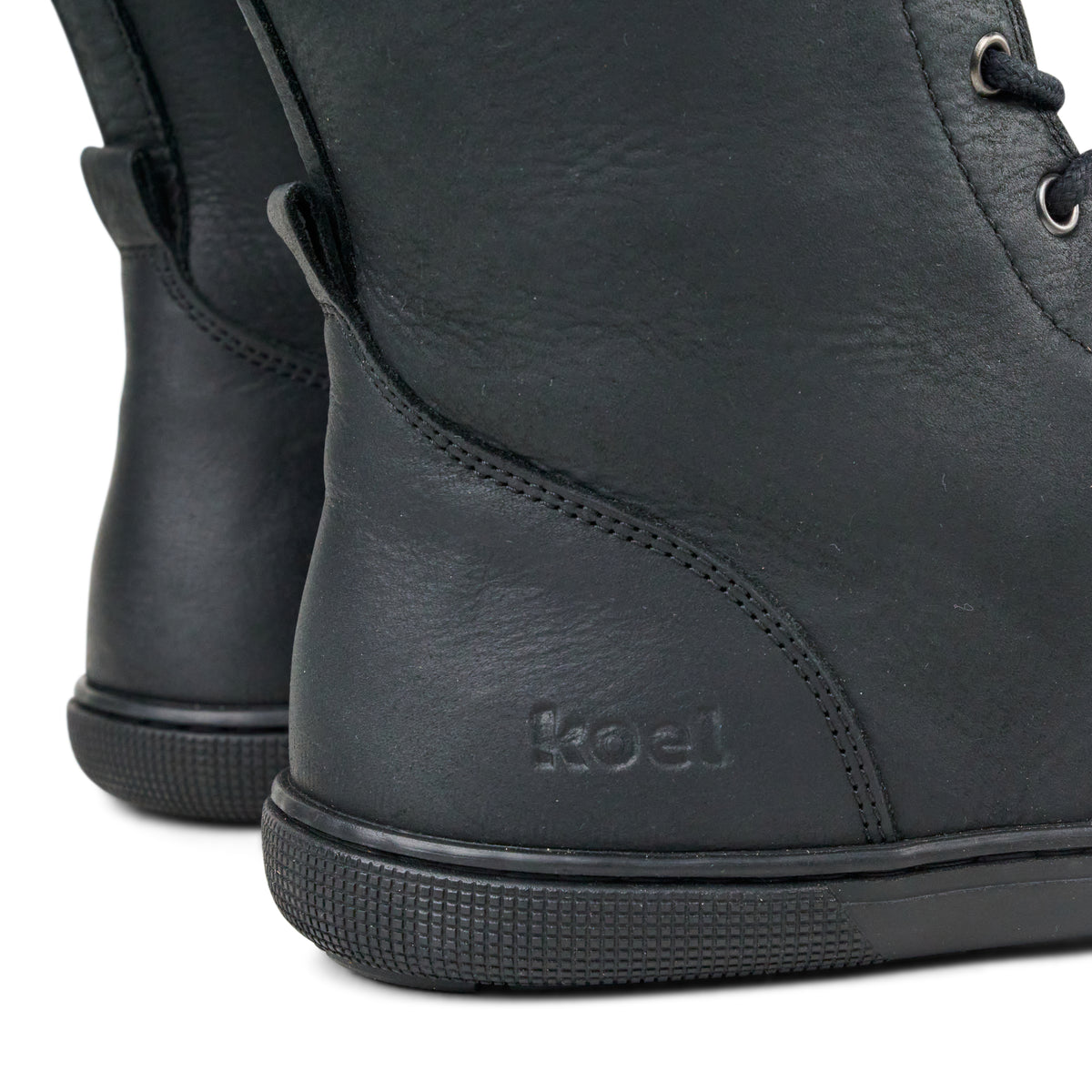 Koel Flora Hydro Black - Botas altas barefoot para mujer marrones