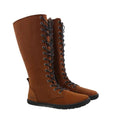 Koel - Flora Lambswool Chocolate - Botas altas barefoot calientes