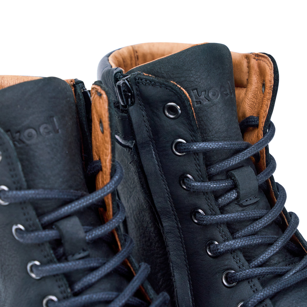 Koel Florence Hydro Black - Botas barefoot otoñales unisex negras  Cacles Barefoot