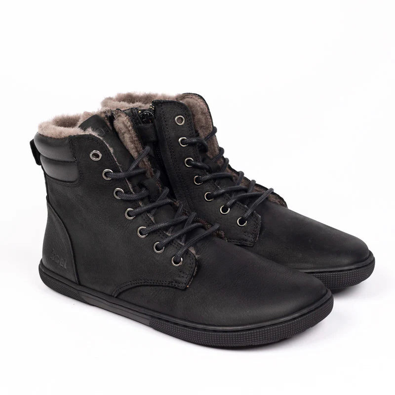 Koel - Florence Hydro Lambswool Black - Botas Barefoot-Koel-Cacles Barefoot-Tienda de calzado barefoot respetuoso minimalista