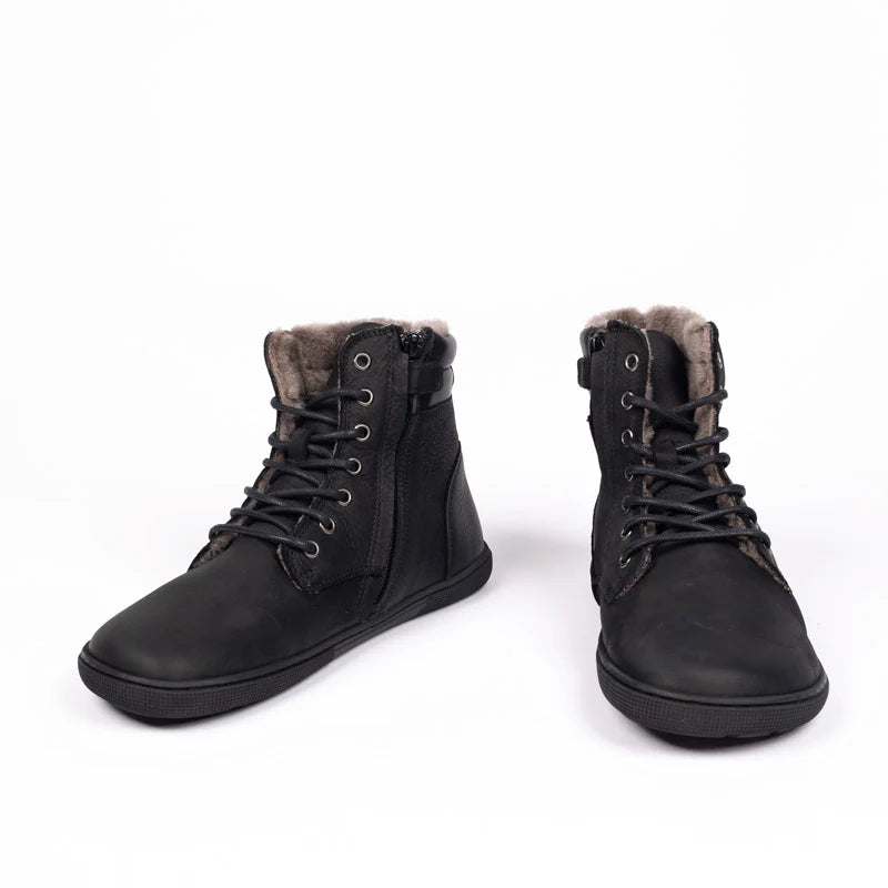 Koel - Florence Hydro Lambswool Black - Botas Barefoot-Koel-Cacles Barefoot-Tienda de calzado barefoot respetuoso minimalista