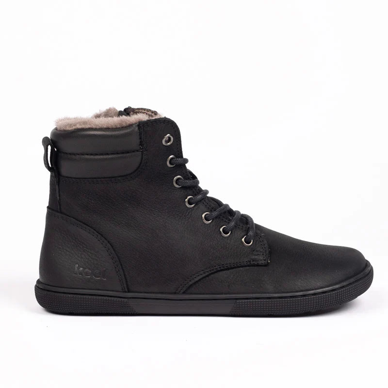 Koel - Florence Hydro Lambswool Black - Botas Barefoot-Koel-Cacles Barefoot-Tienda de calzado barefoot respetuoso minimalista