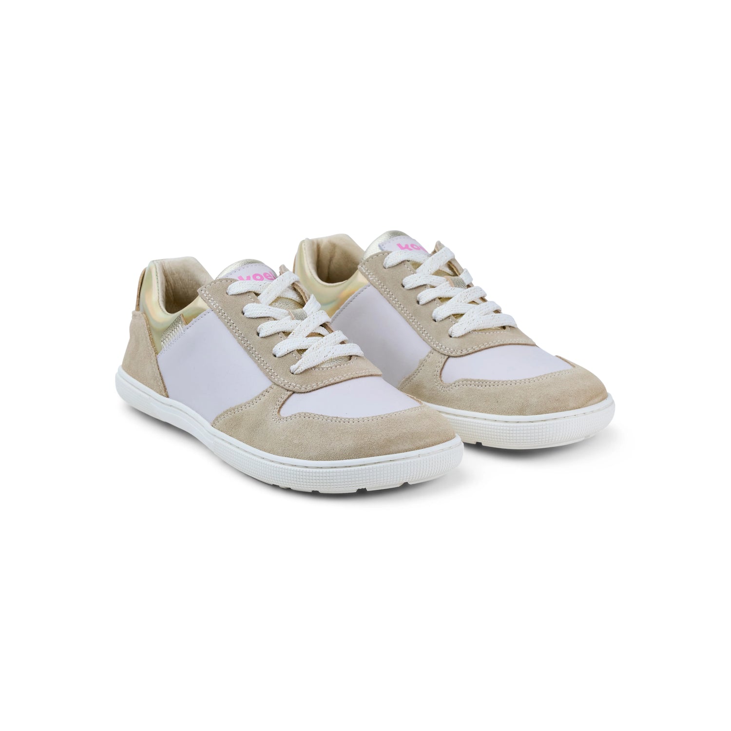 Koel - Francie Leather White / Beige - Casual Sneakers Barefoot-Koel-Cacles Barefoot-Tienda de calzado barefoot respetuoso minimalista