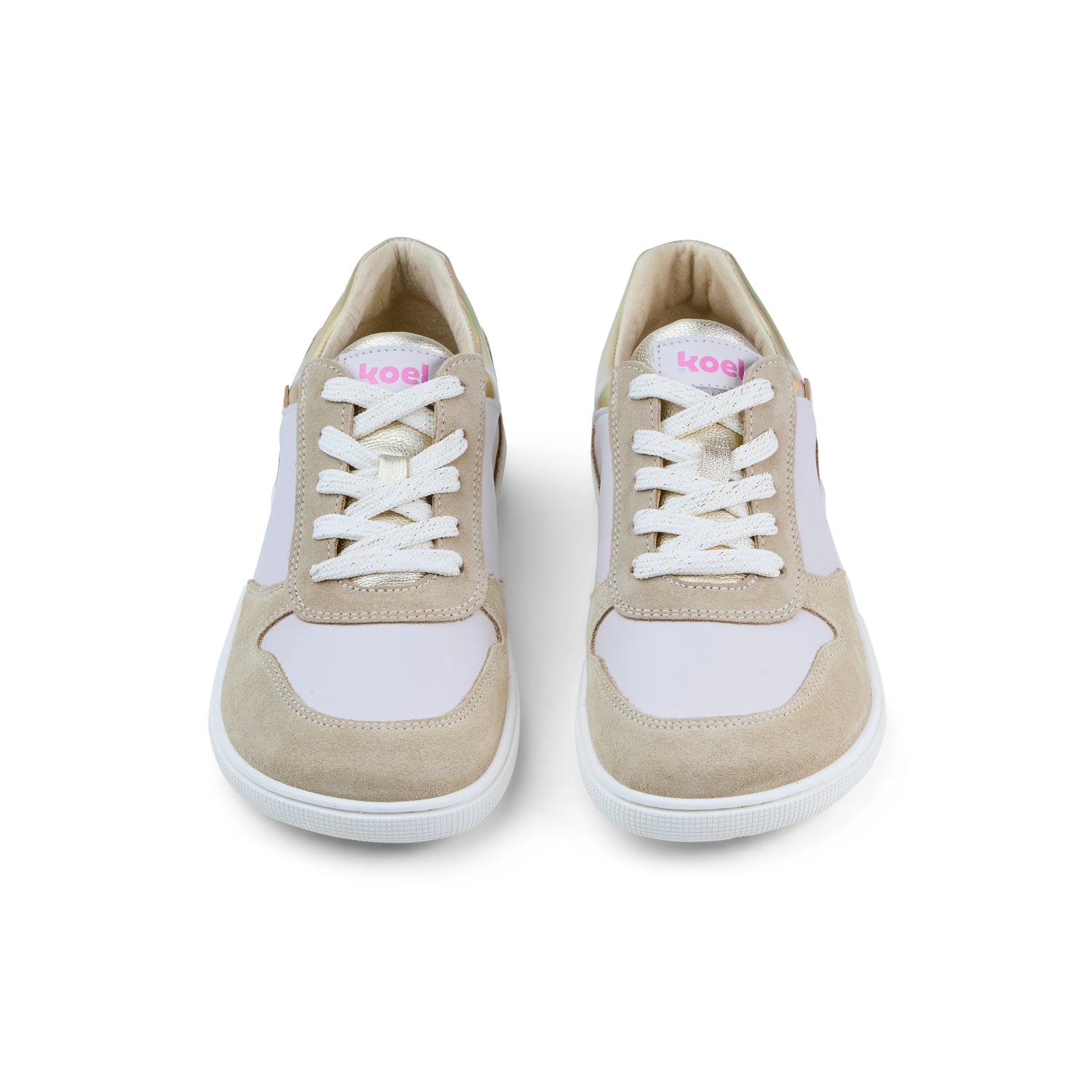 Koel - Francie Leather White / Beige - Casual Sneakers Barefoot-Koel-Cacles Barefoot-Tienda de calzado barefoot respetuoso minimalista