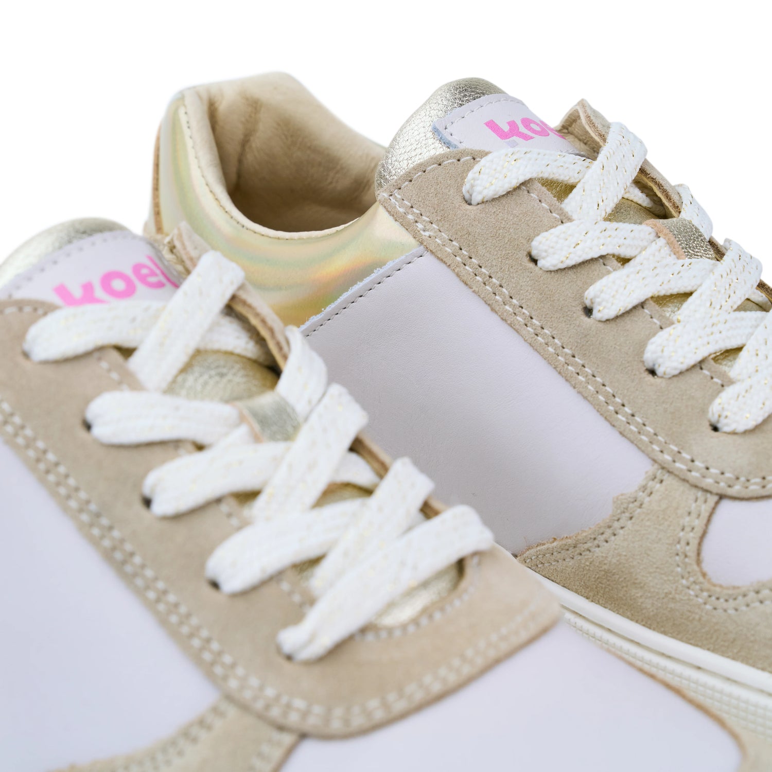 Koel - Francie Leather White / Beige - Casual Sneakers Barefoot-Koel-Cacles Barefoot-Tienda de calzado barefoot respetuoso minimalista
