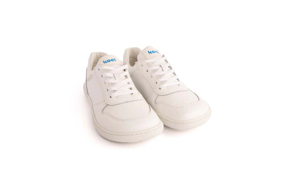 Koel - Francie Leather White - Casual Sneakers Barefoot-Koel-Cacles Barefoot-Tienda de calzado barefoot respetuoso minimalista