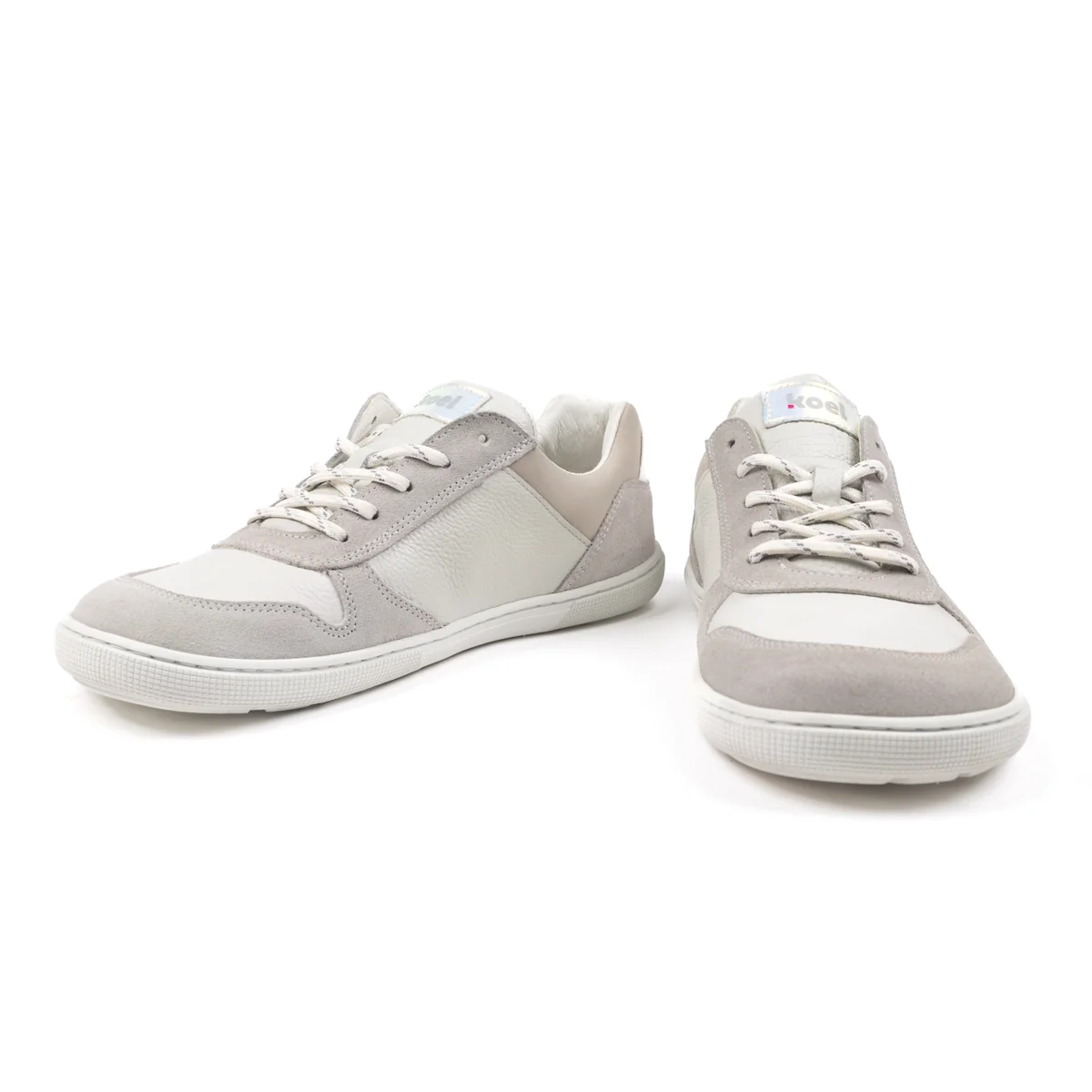 Koel - Francie Leather White / Grey - Casual Sneakers Barefoot-Koel-Cacles Barefoot-Tienda de calzado barefoot respetuoso minimalista