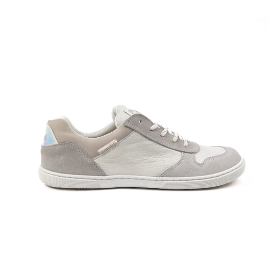 Koel - Francie Leather White / Grey - Casual Sneakers Barefoot-Koel-Cacles Barefoot-Tienda de calzado barefoot respetuoso minimalista
