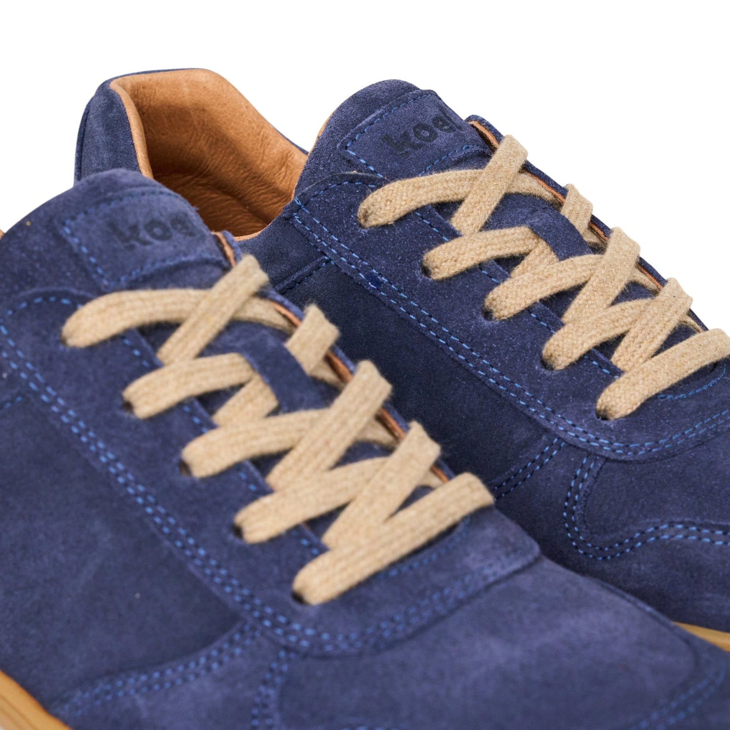 Koel Francie Suede Blue - Zapatillas barefoot de ante - Cacles Barefoot
