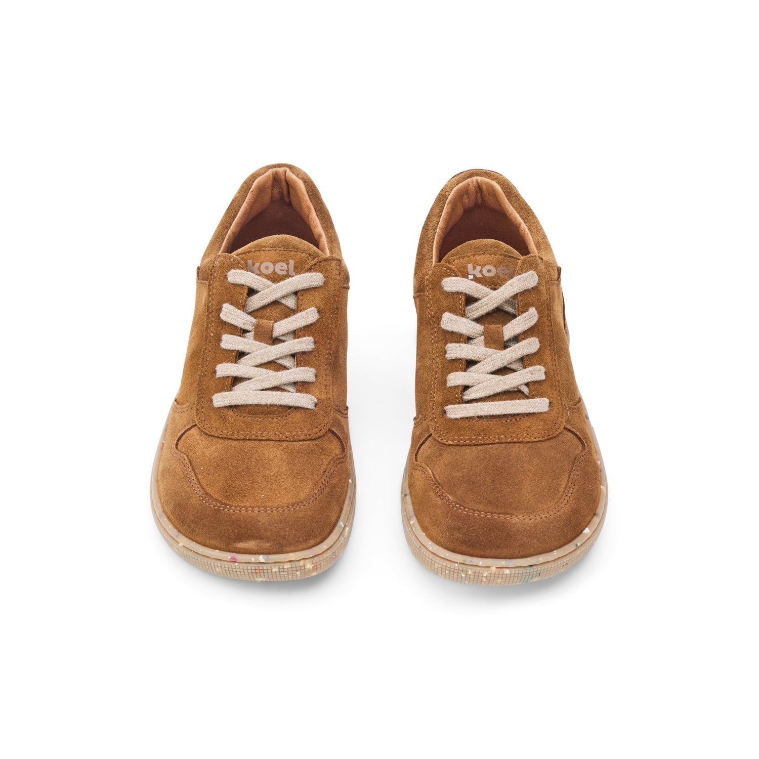 Koel Francie Suede Eco Cognac - Zapatillas barefoot de ante - Cacles Barefoot