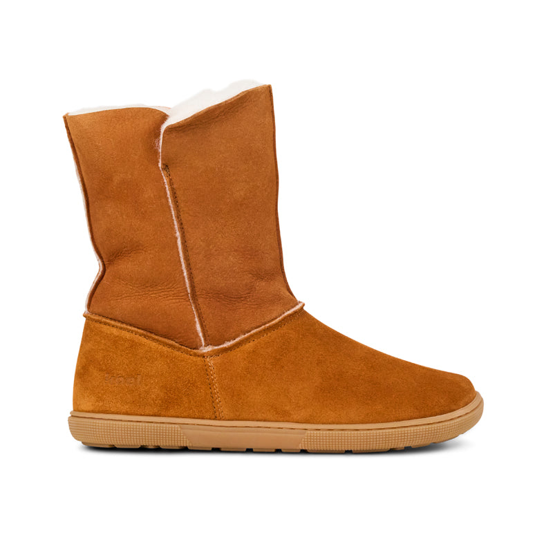 Koel - Freya Cognac - Botines barefoot calentitos