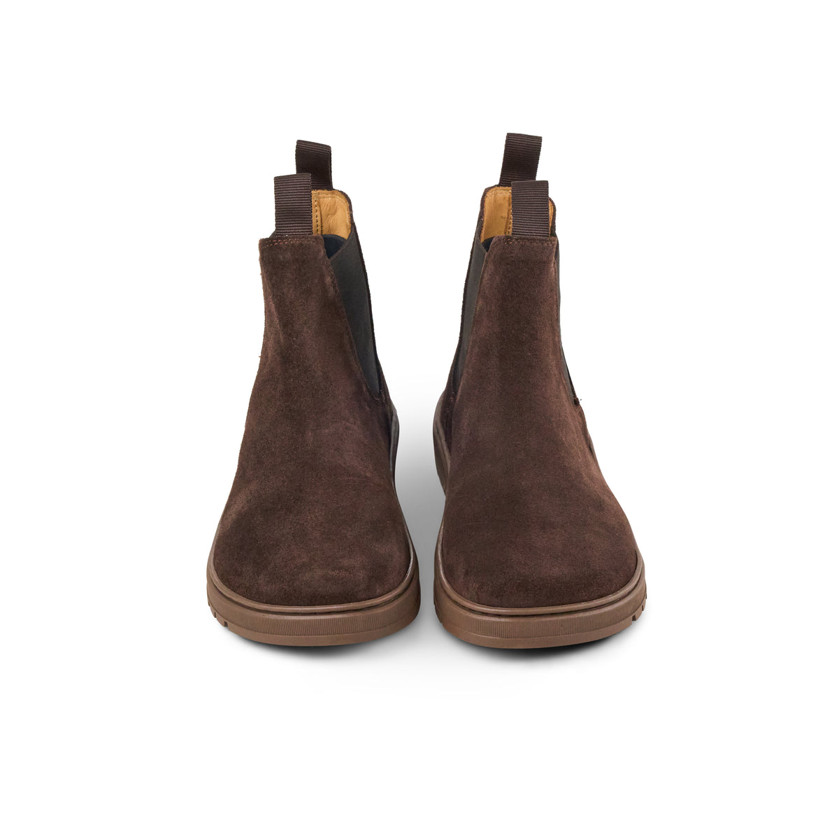 Koel Gavien Suede Chocolate - Botines chelsea barefoot unisex marrón oscuro