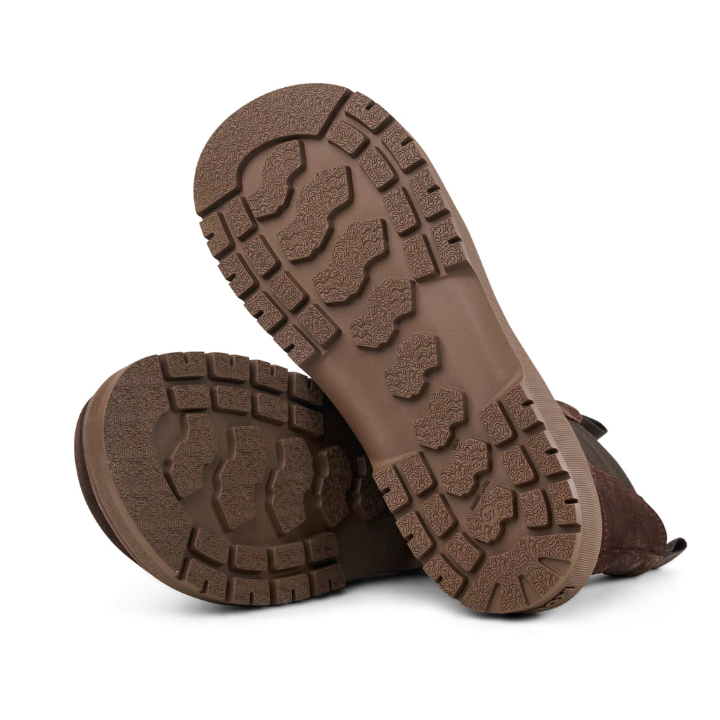 Koel Gavien Suede Chocolate - Botines chelsea barefoot unisex marrón oscuro